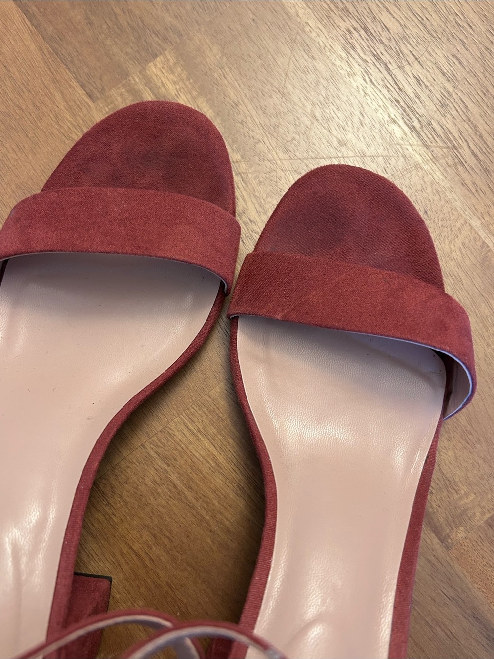 A New Day Strap Block Heel Sandals - Rust Red - Picture 5 of 6